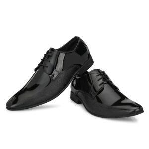 Buskins Men’s Patent Shining Lace-Up Party Formal Shoes -BA1012
