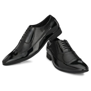 Buskins Men’s Patent Shining Lace-Up Party Formal Shoes -BA1068